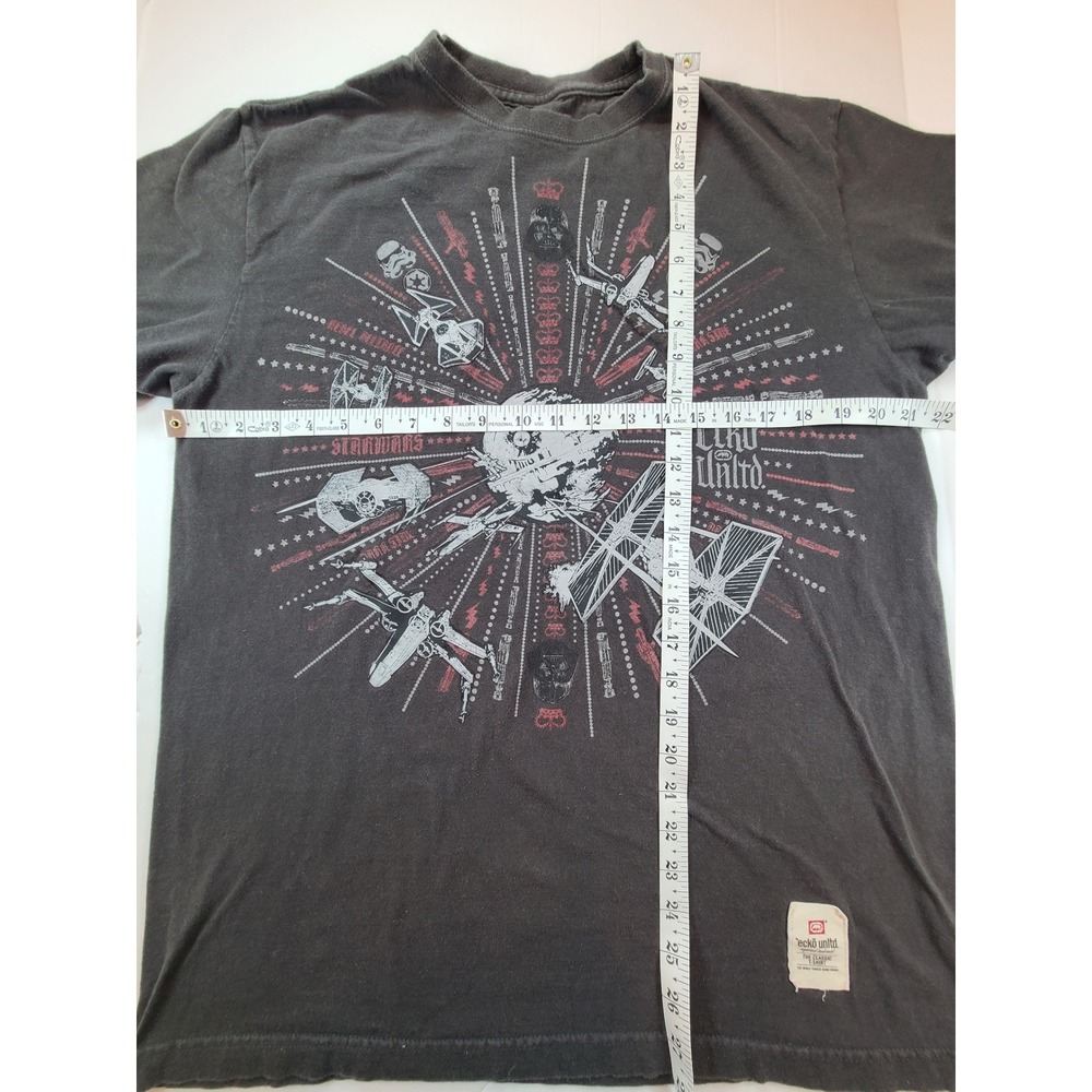 Ecko Unltd Star Wars Death Star T Shirt Mens Large Gray Cotton‎ Graphic Tee - Picture 5 of 6